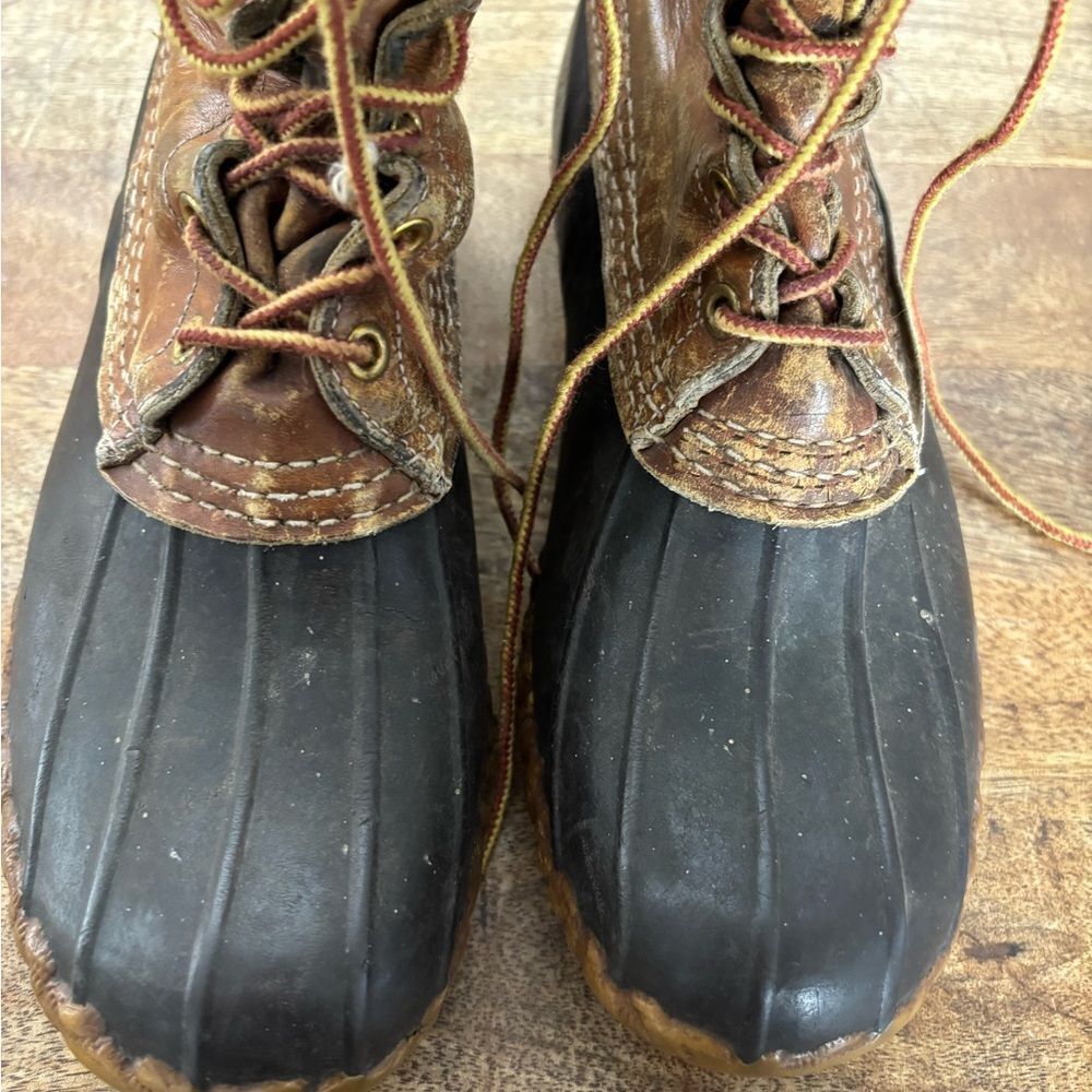 Vintage ladies 8 eye Maine Hunting L L Bean Duck Boots sz 8 - Picture 4 of 7